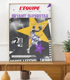 Affiche L'Equipe Bryant 50 X 70Cm
