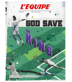 Affiche L'Equipe Federer 50 X 70Cm