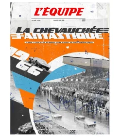 Affiche L'Equipe Le Mans 66 - 50 X 70Cm