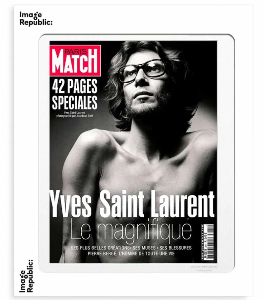 Affiche Paris Match Yves Saint-Laurent 56 X 76 Cm