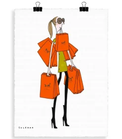 Affiche Soledad "Sac Orange" 56 X 76 Cm