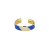 Bague Ajustable Striped Candy Cobalt White