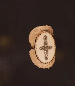 Bague Bowie N°3 Blanc Et Diamants