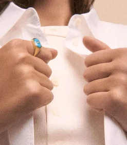 Bague Chevaliere Orso Turquoise