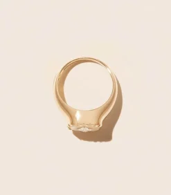 Bague Chevaliere Pierrot Blanc