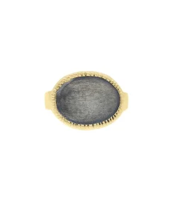 Bague Juliet Argent Dore Et Argent Noirci