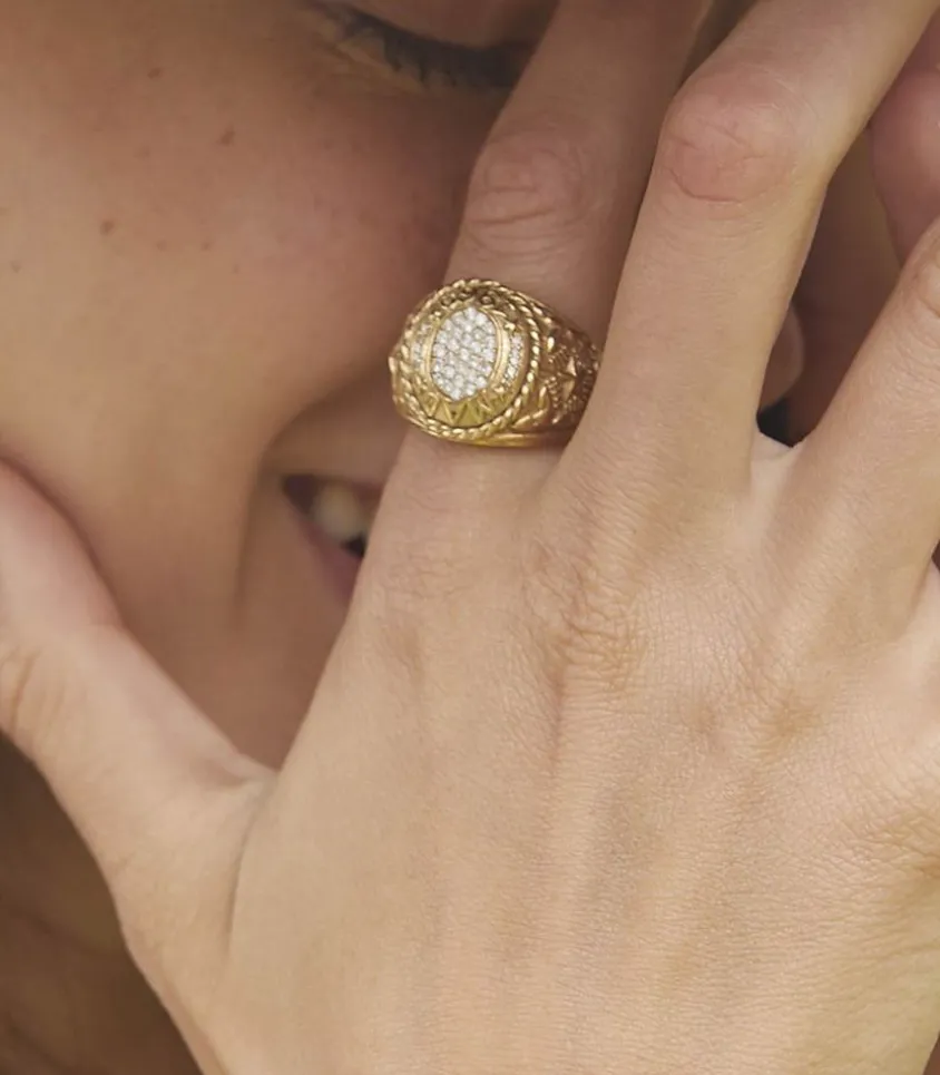 Bague Mad 1969 Jaune Vermeil