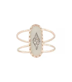 Bague Mahe Blanc Et Diamants