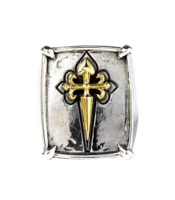 Bague New Cross En Argent Et Or