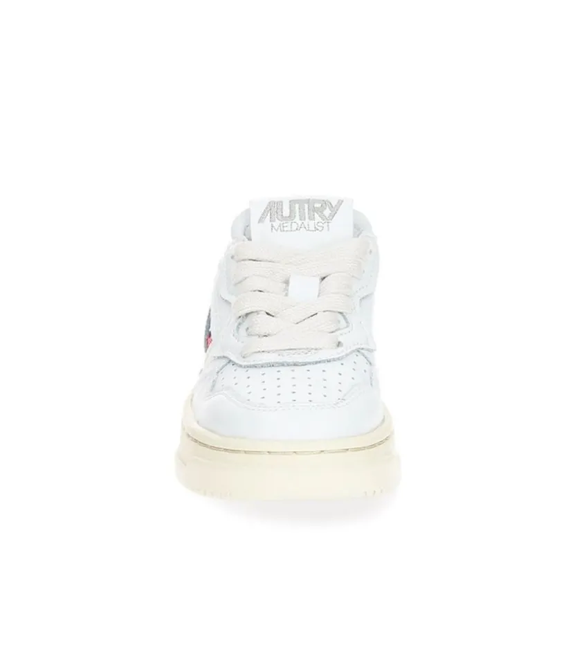 Baskets Enfant Medalist Low Cuir Blanc