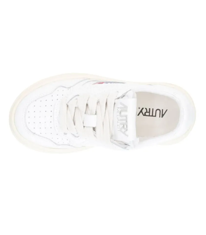 Baskets Enfant Medalist Low Cuir Blanc