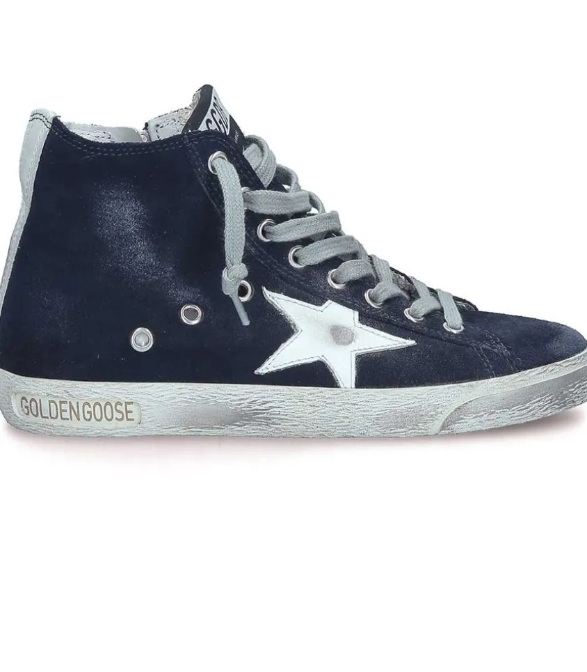 Baskets Francy Classic Cuir Suede Marine