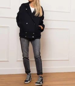 Baskets Francy Classic Cuir Suede Marine