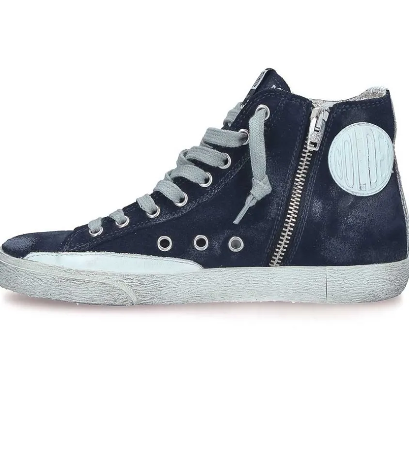 Baskets Francy Classic Cuir Suede Marine