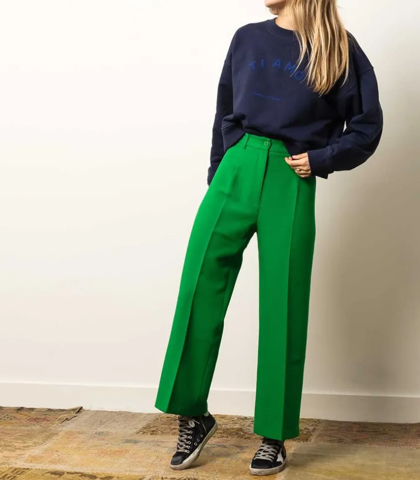 Baskets Francy Classic Cuir Suede Marine