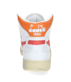 Baskets Heritage Mi Used Blanc/Corail