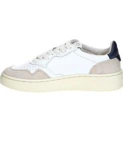 Baskets Homme Medalist Cuir Suede Blanc/Navy Blue