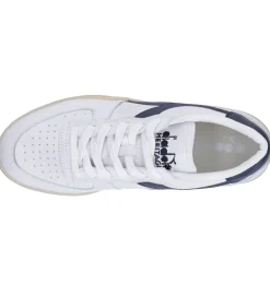 Baskets Homme Mi Low Used Blanc/Bleu Nuits
