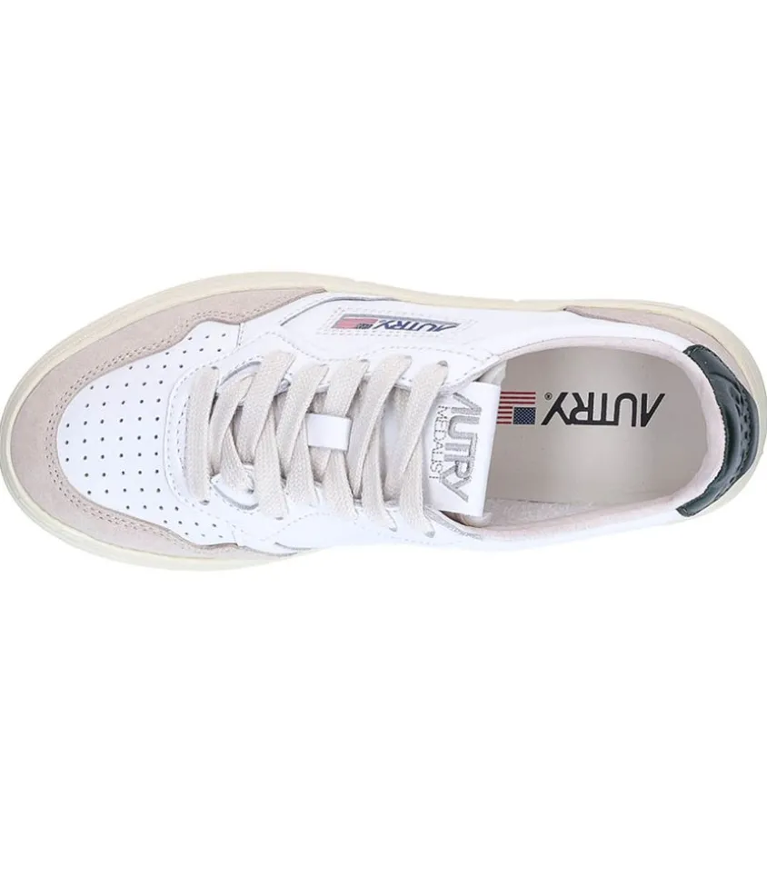 Baskets Medalist Low En Daim Et Cuir Blanc Et Mount