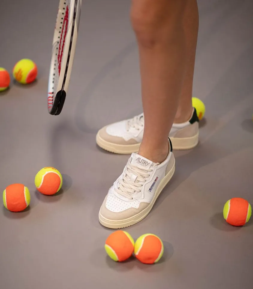 Baskets Medalist Low En Daim Et Cuir Blanc Et Mount