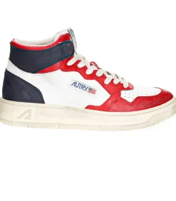 Baskets Medalist Super Vintage Blanc Rouge Bleu