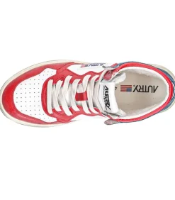 Baskets Medalist Super Vintage Blanc Rouge Bleu