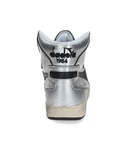 Baskets Mi Silver Used Argento/Nero