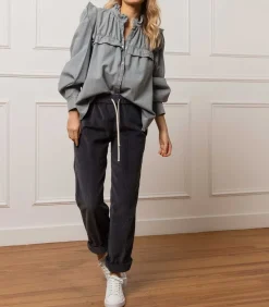 Baskets Purestar Cuir Blanc Noir