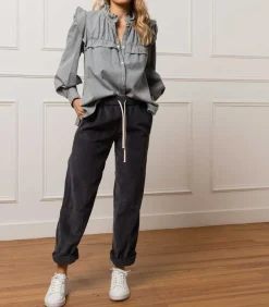 Baskets Purestar Cuir Blanc Noir