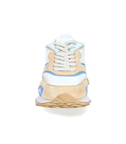 Baskets Rush Gr2 Low Nylon Cuir Suede Cream Avio