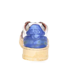 Baskets Super Vintage Low Blue Et Cafe