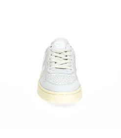 Baskets V-90 Leather Gravel White