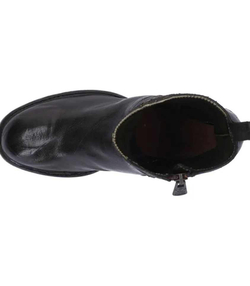 Boots Avec Empiecements En Cuir Kaki