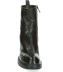 Boots Avec Empiecements En Cuir Kaki