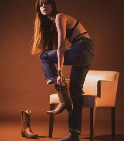 Boots Santiag Mex 10 Perro Loco Rust