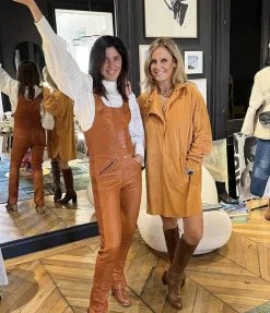 Bottes Hautes En Cuir Cognac