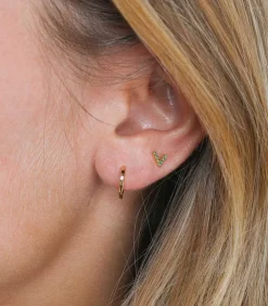 Boucle D'Oreille Stud V Tsavorites