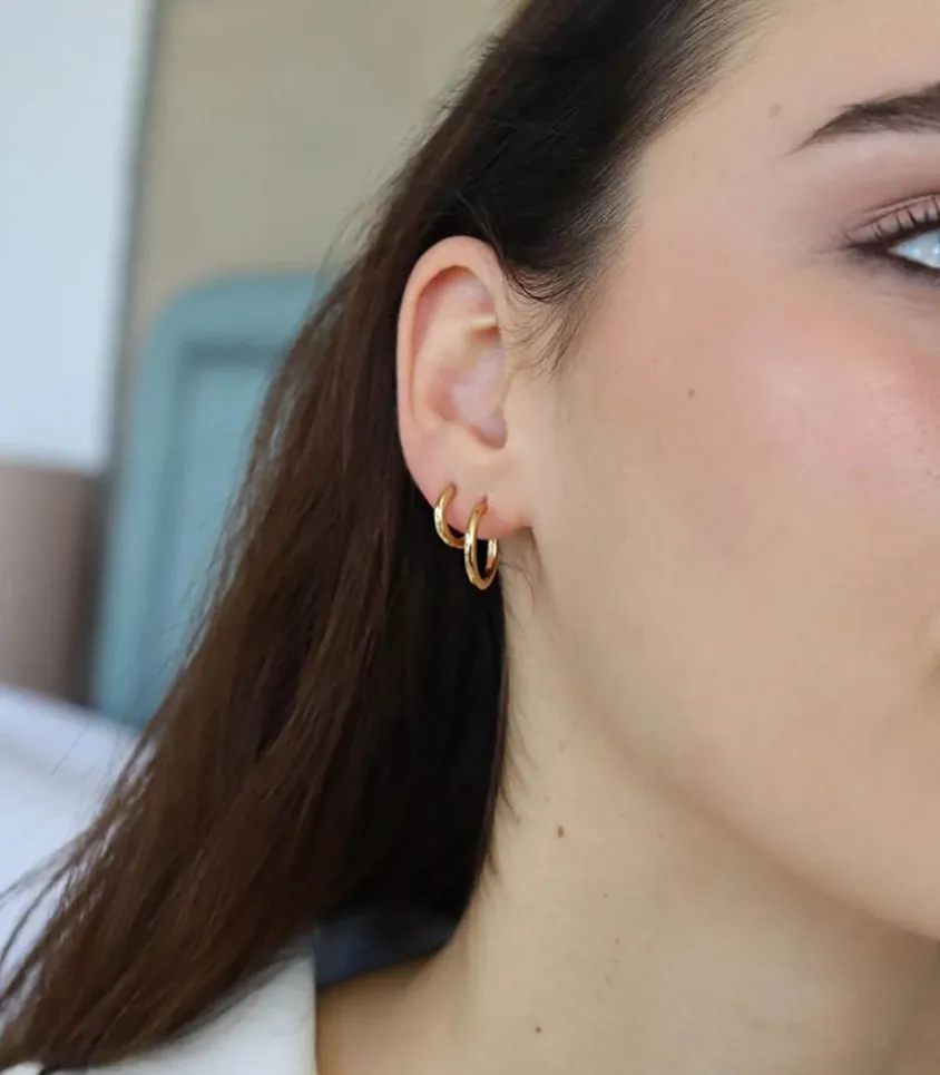 Boucles D'Oreilles Olivia 16Mm Dore