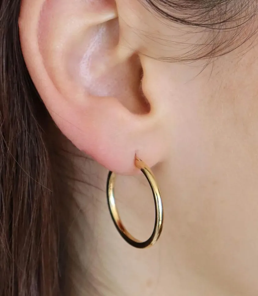 Boucles D'Oreilles Olivia 25Mm Dore