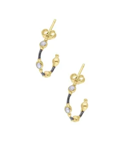 Boucles D'Oreilles Sisi S Argent, Or Et Perles D'Eau Douce