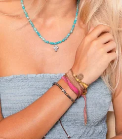 Bracelet A Nouer Slow Life Soie Et Bronze