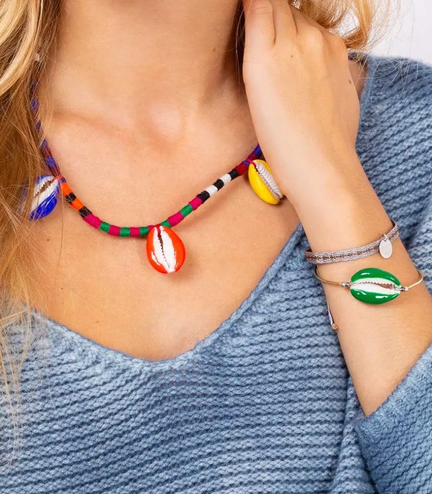 Bracelet A Ruban Et Medaillon Rond