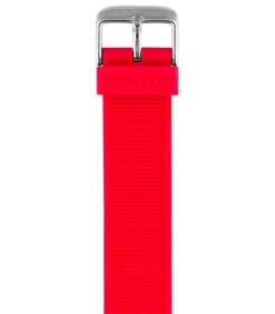 Bracelet De Montre Interchangeable En Silicone Rouge