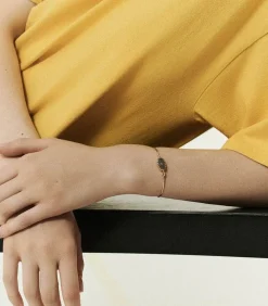 Bracelet Jonc Or Jaune Orso Turquoise