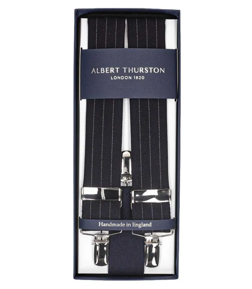 Bretelles Sutting 3 Clip Bleu A Rayures Blanches