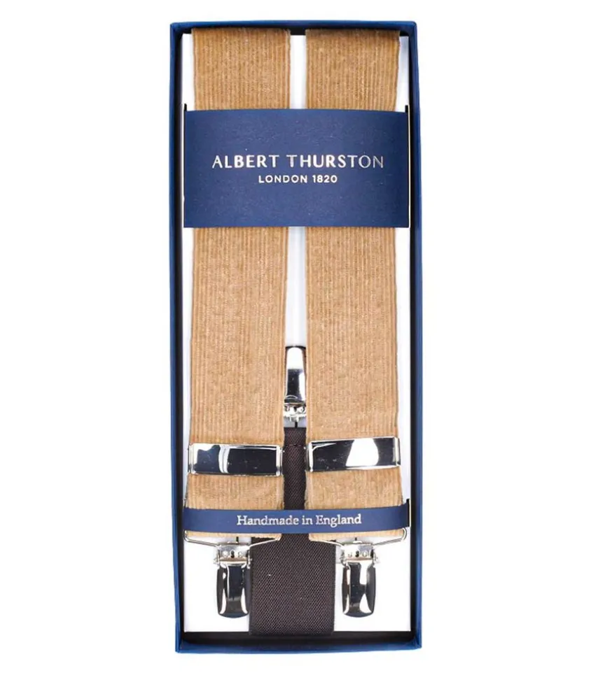 Bretelles Sutting 3 Clip En Velours Marron