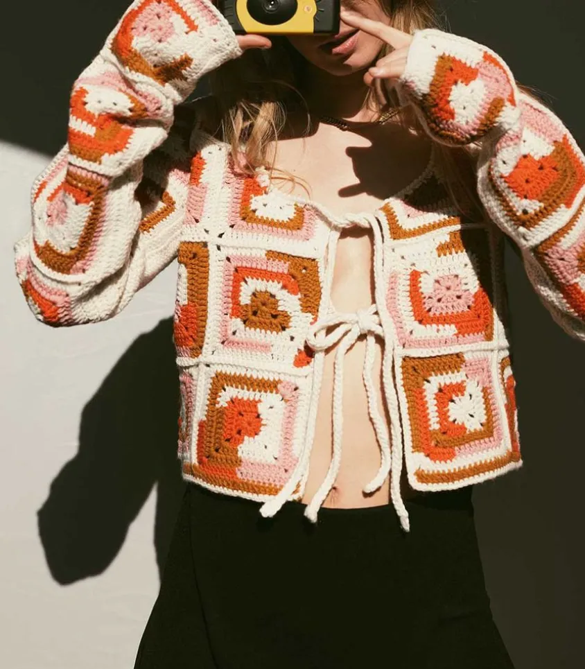 Cardigan En Crochet Hayden Tie