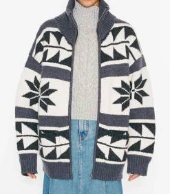 Cardigan Snow Laine Merinos Gris