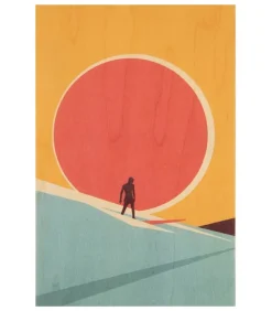 Carte Postale En Bois Dreams Surfing