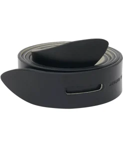 Ceinture Lecce En Cuir Reversible Craie/Noir